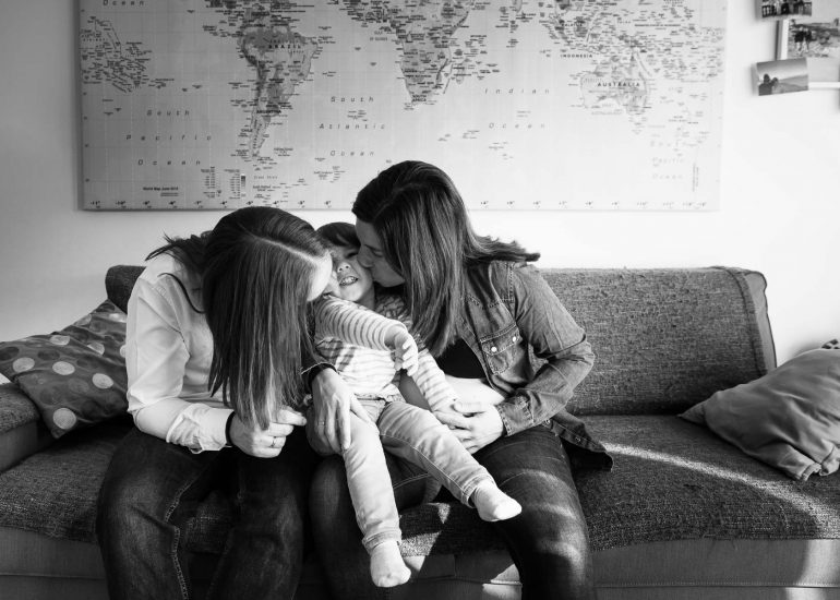 Reportaje embarazo en domicilio.