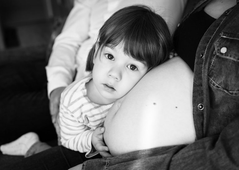 Reportaje embarazo en domicilio.