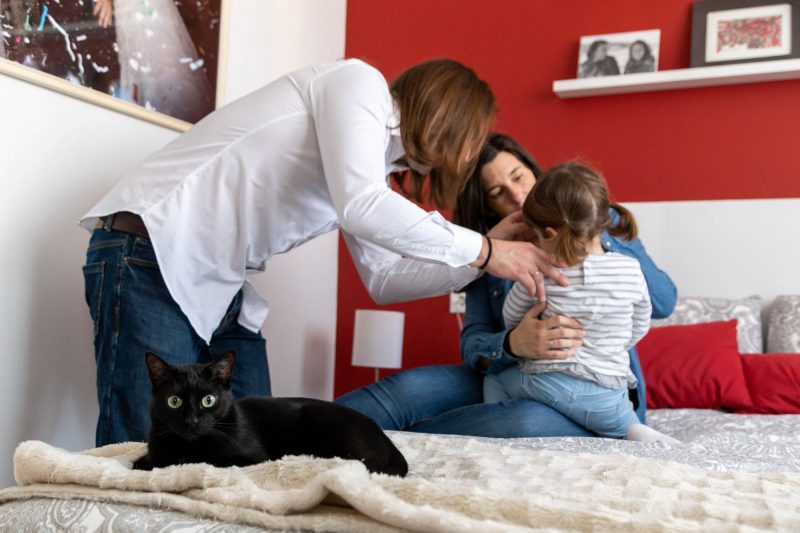 Reportaje embarazo en domicilio.