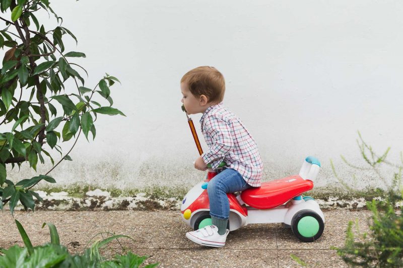 Reportaje documental de familia en exteriores.