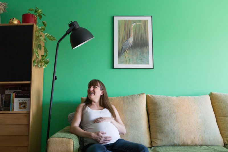 Sesión embarazo en domicilio