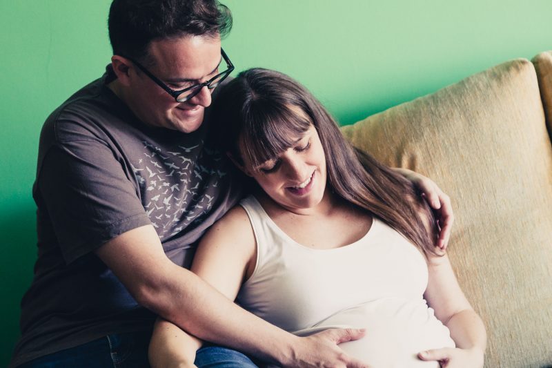 Sesión embarazo en domicilio