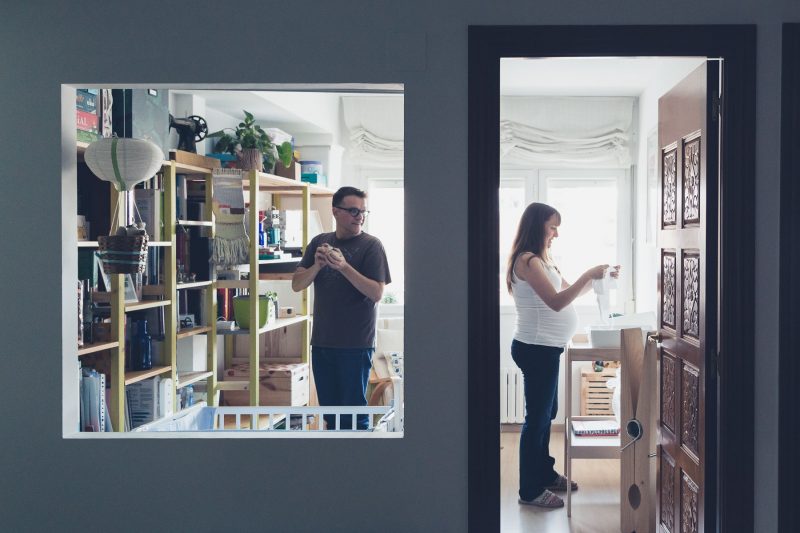 Sesión embarazo en domicilio