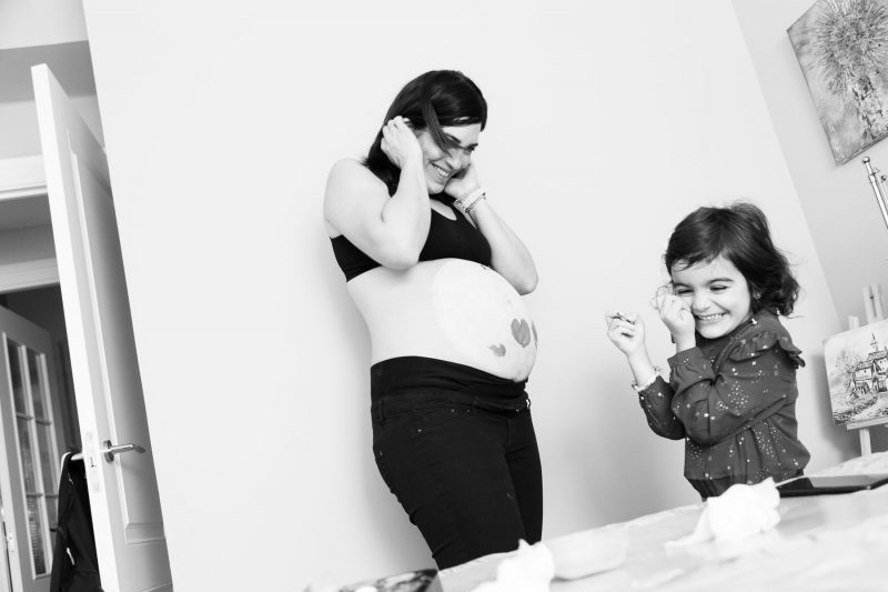 Sesión embarazo en domicilio