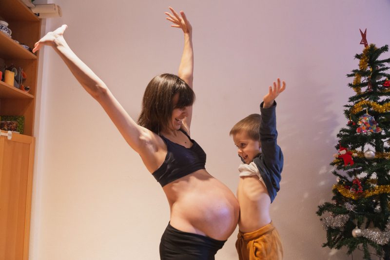 Sesión embarazo en domicilio